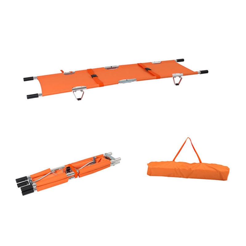 Emergency Rescue Aluminum Alloy Ambulance Floding Stretcher